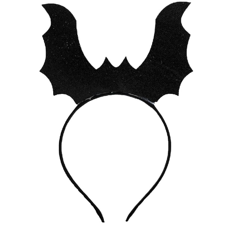 Headband Bat Glitter Black