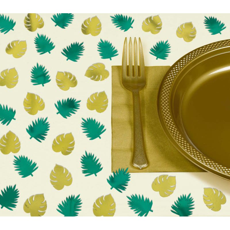 Confetti Luau Palm Leaves Pk48