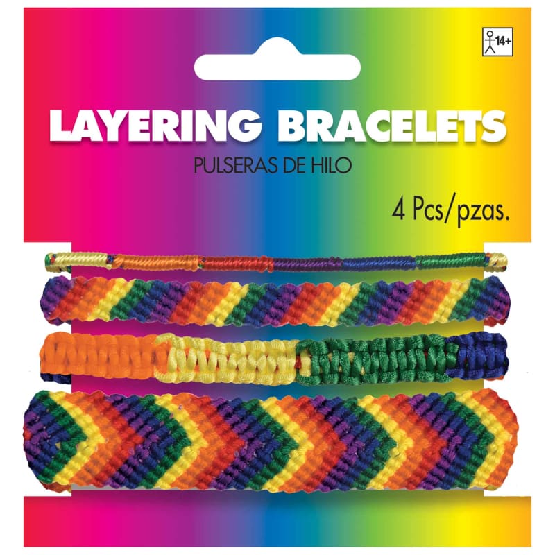 Bracelets Layering Rainbow Pk4