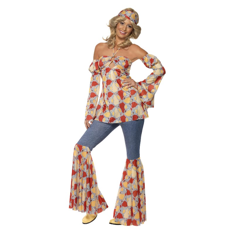 Costume Adult Hippie Vintage 70's L