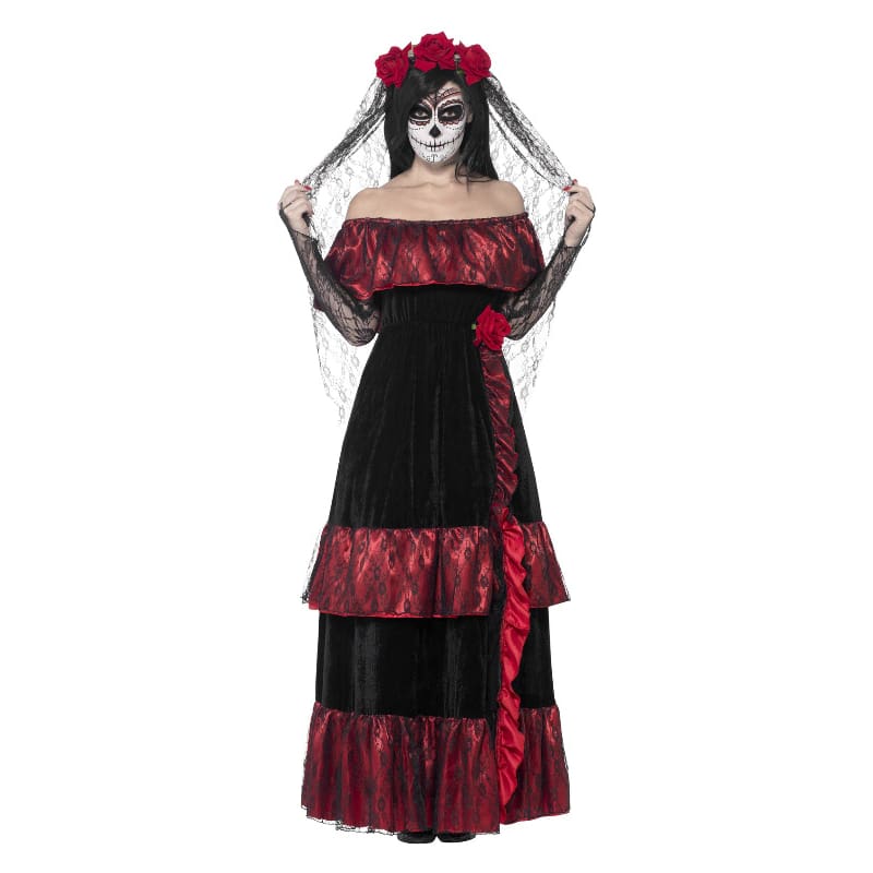 Costume Adult Day of the Dead Bride M