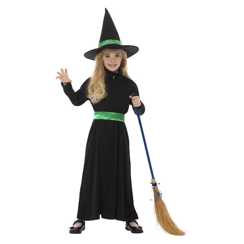 Costume Child Witch Green Belt M