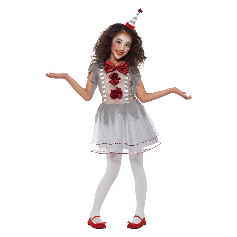 Costume Child Clown Vintage Girl M