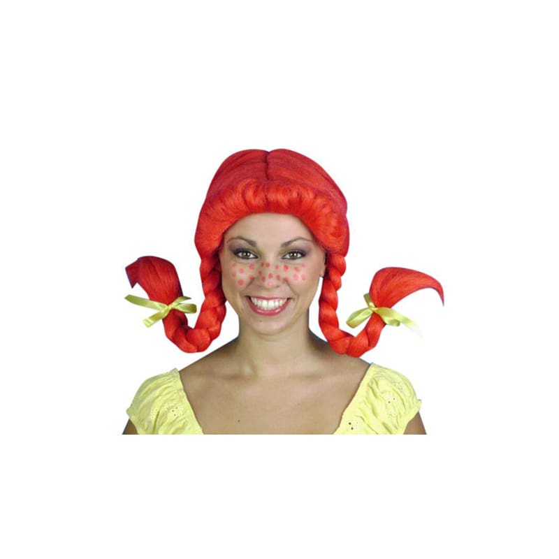 Wig Pippi Longstocking Red Premium