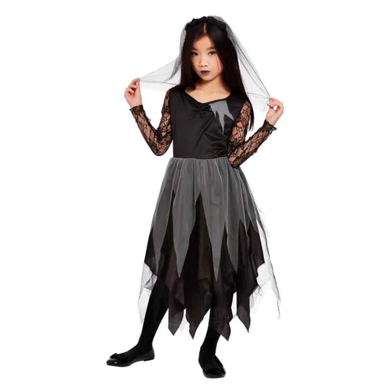 Costume Child Graveyard Bride Black M