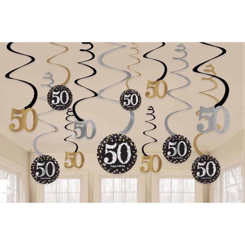 Hanging Swirls Sparkling Celeb 50 Pk12