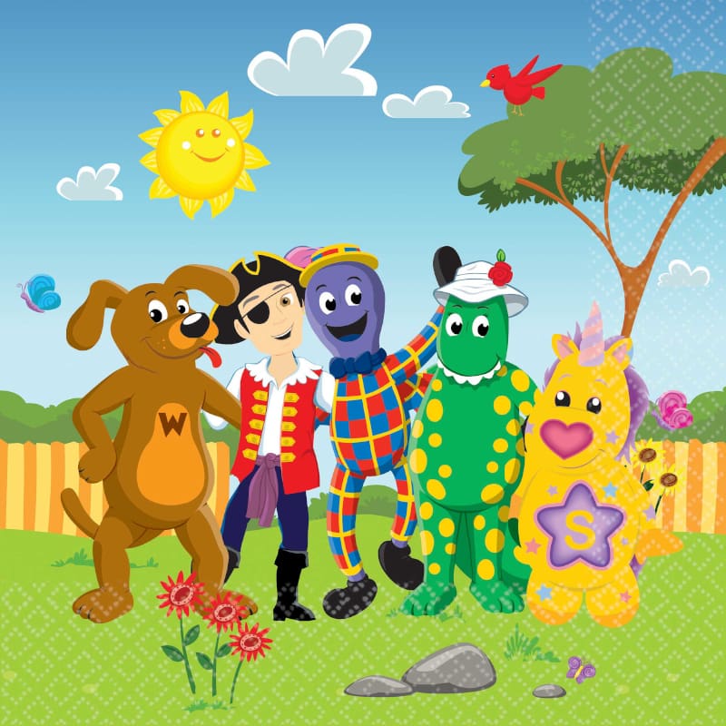 Wiggles Napkins Lunch Pk16