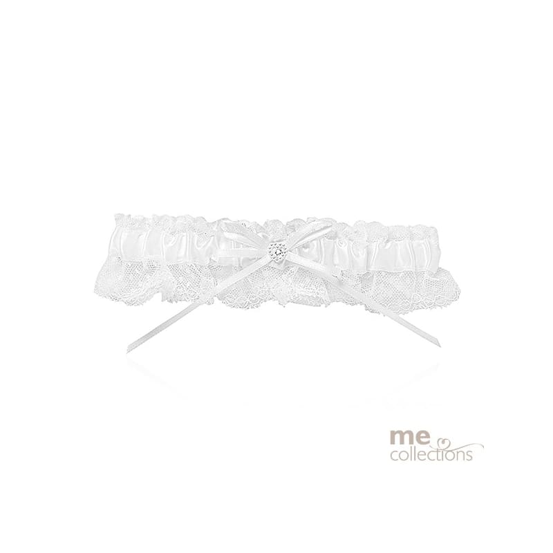 Garter Satin Lace White