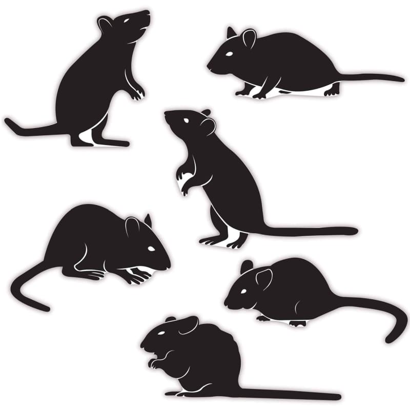 Cutout Mice Silhouettes Pk6