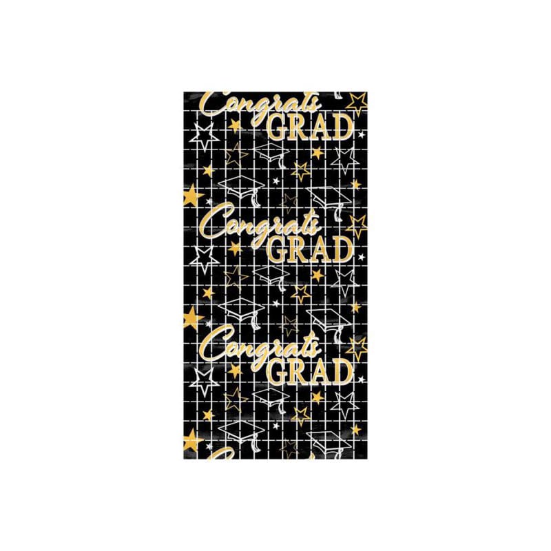 Foil Curtain Square Congrats Grad 2m