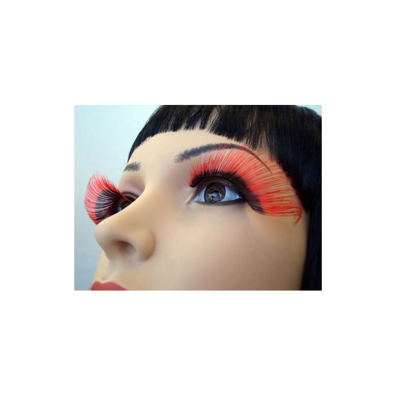 Eyelashes Dramatic Black Red