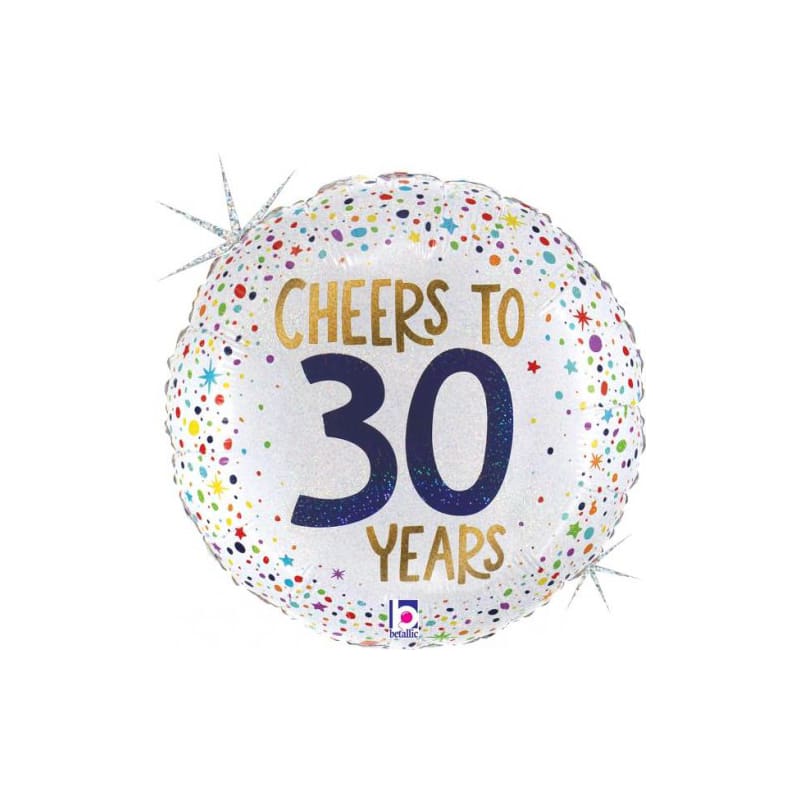 Foil 45cm Cheers to 30 Years