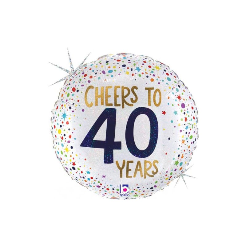 Foil 45cm Cheers to 40 Years