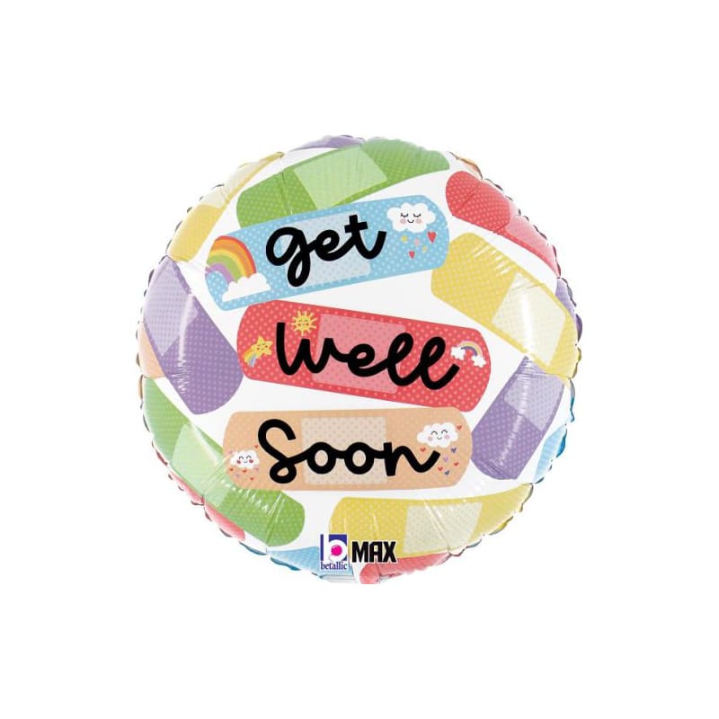 Foil 45cm Get Well Soon Bandaids