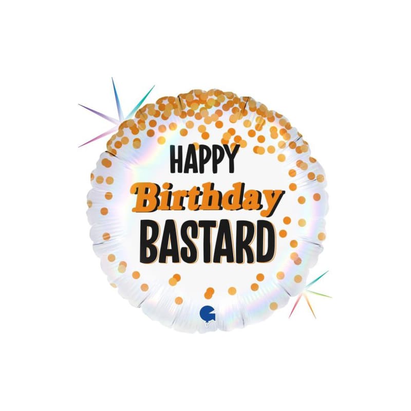 Foil 45cm Happy Birthday Bastard