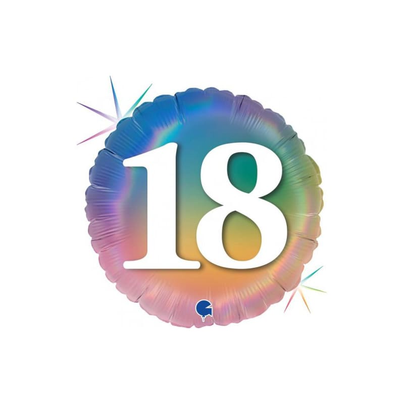 Foil 45cm 18 Pastel Rainbow