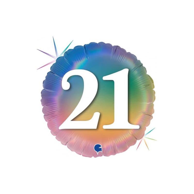 Foil 45cm 21 Pastel Rainbow