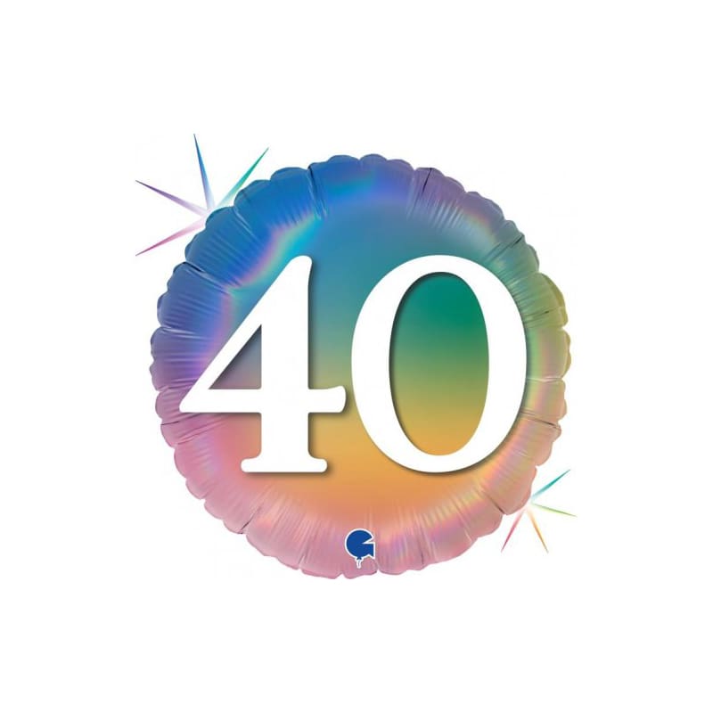 Foil 45cm 40 Pastel Rainbow