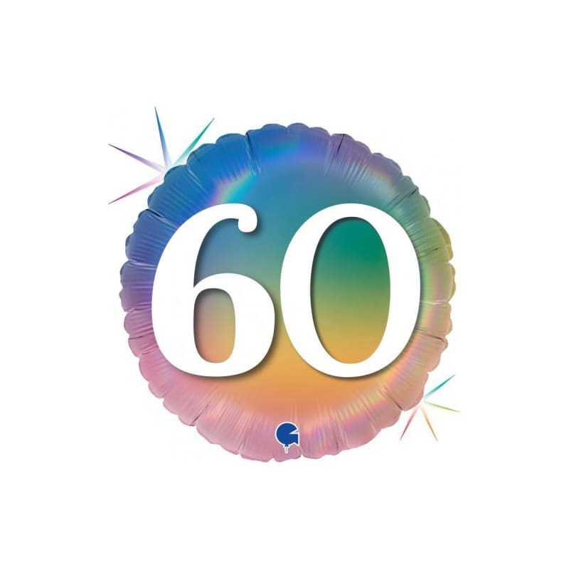 Foil 45cm 60 Pastel Rainbow