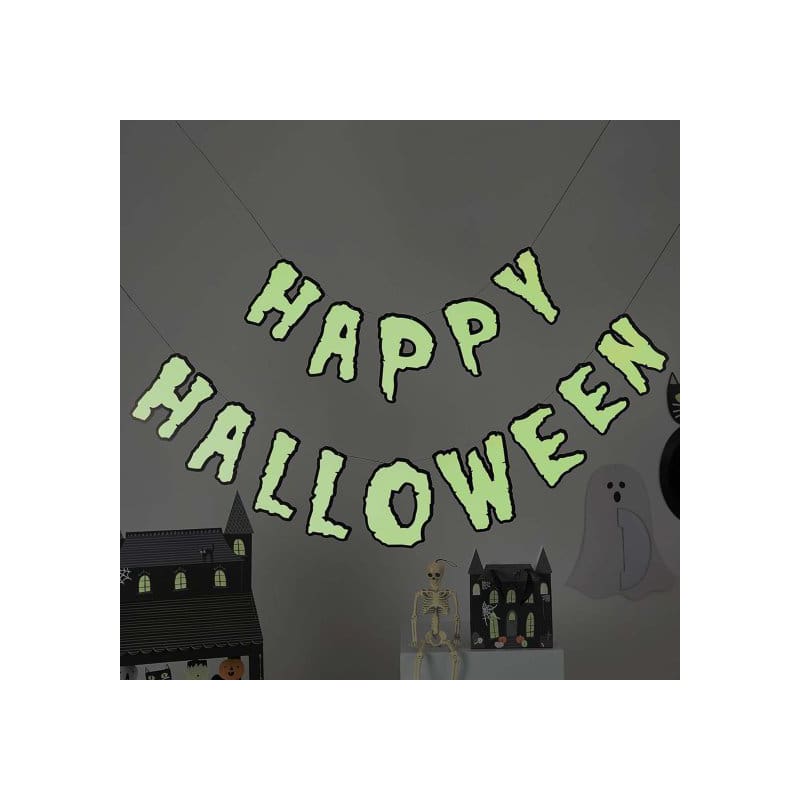 Banner Happy Halloween Glow 2m