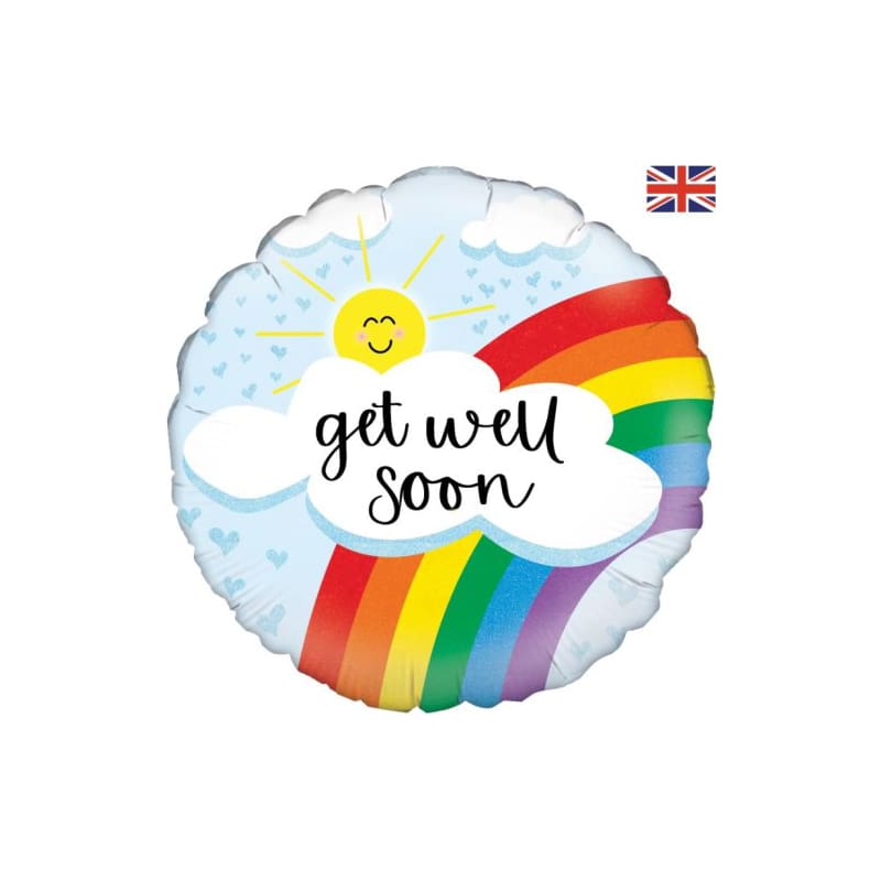 Foil 45cm Get Well Soon Rainbow