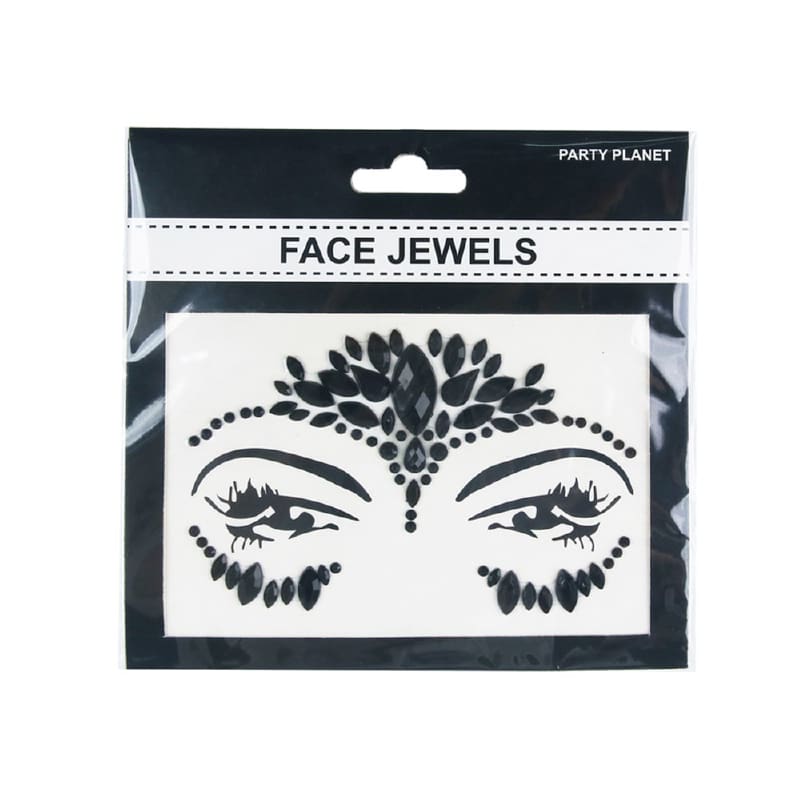 Face Jewels Black