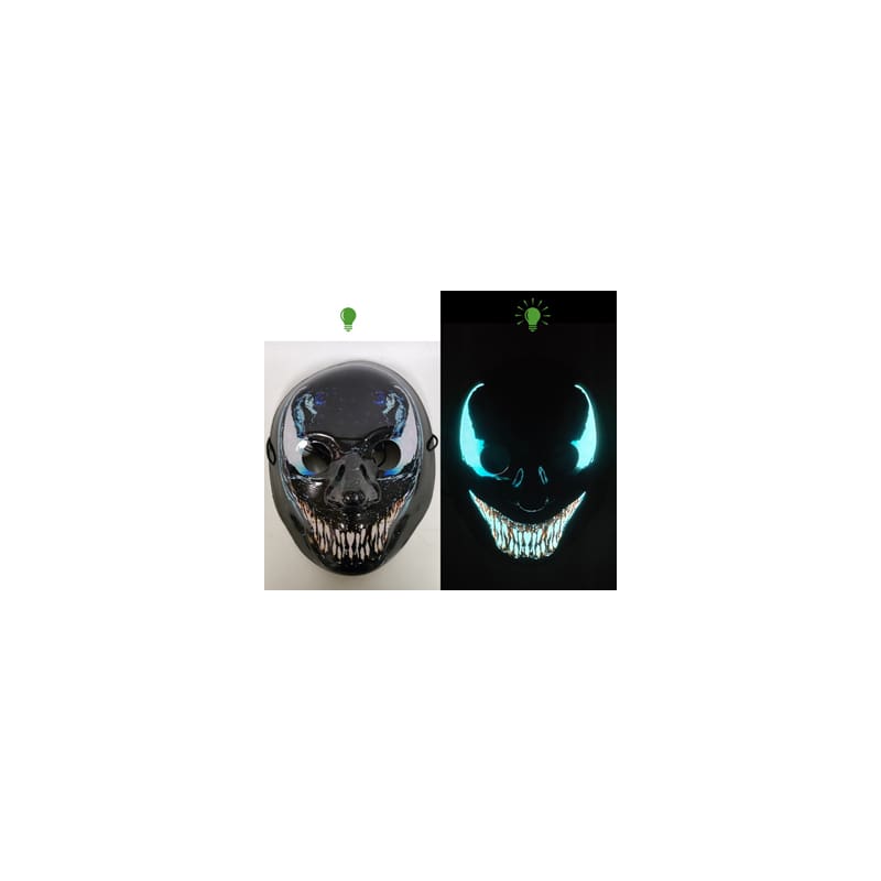 Mask Light Up Venom Black DNR
