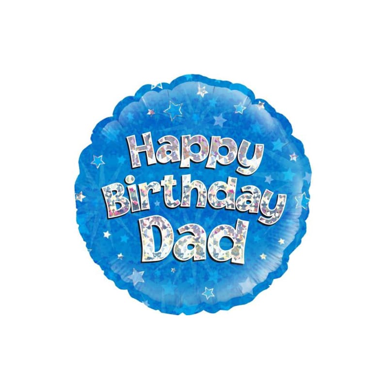 Foil 45cm Happy Birthday Dad Blue