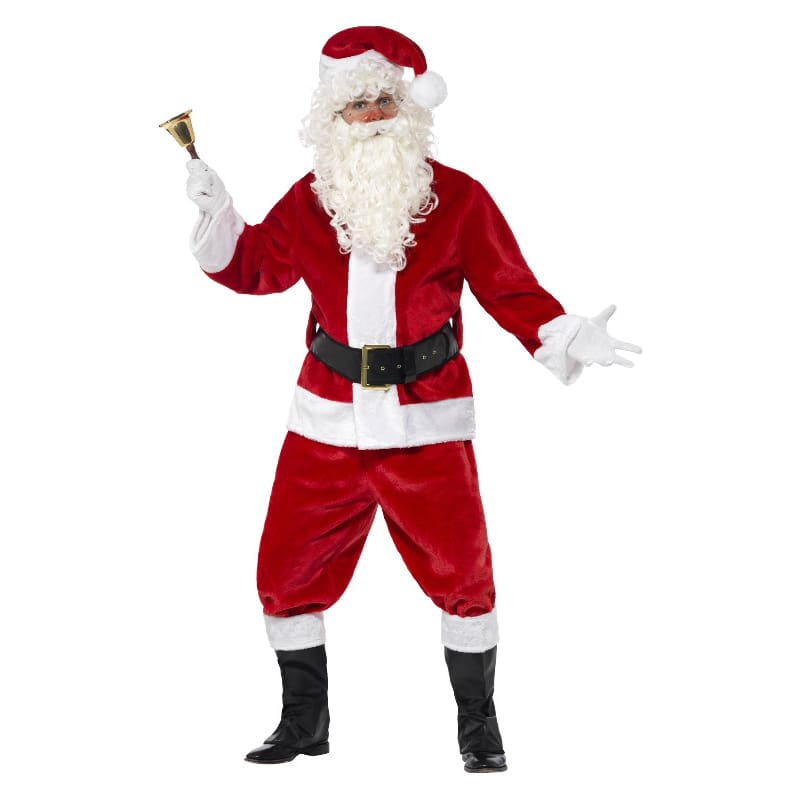 Costume Adult Santa Suit Deluxe Velvet