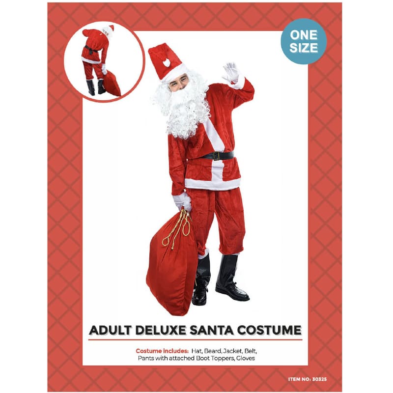 Costume Adult Santa Suit Deluxe