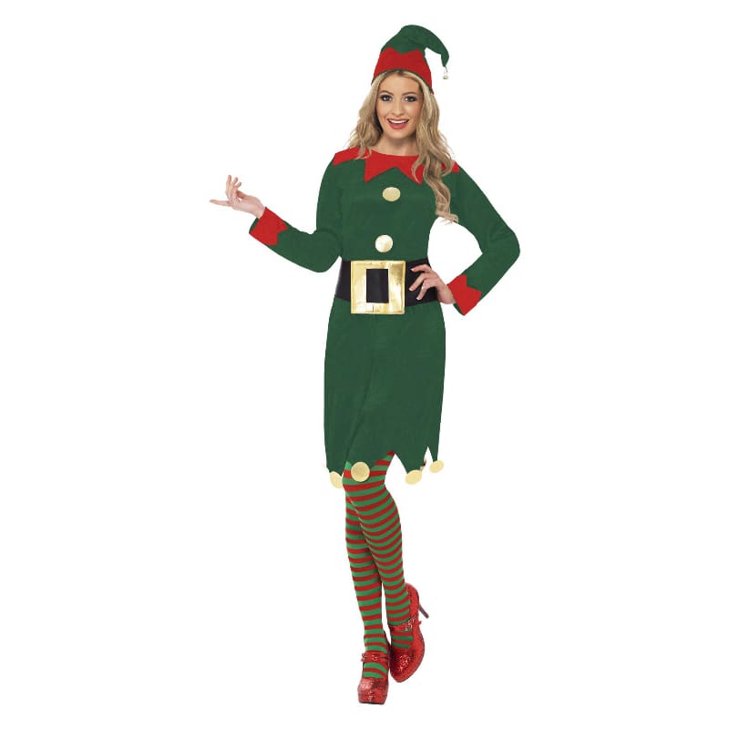 Costume Adult Elf Lady Dark Dress M