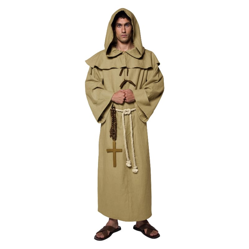 Costume Adult Friar Tuck Brown Robe
