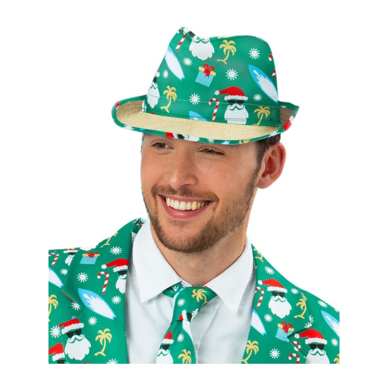 Hat Trilby Aussie Christmas Green