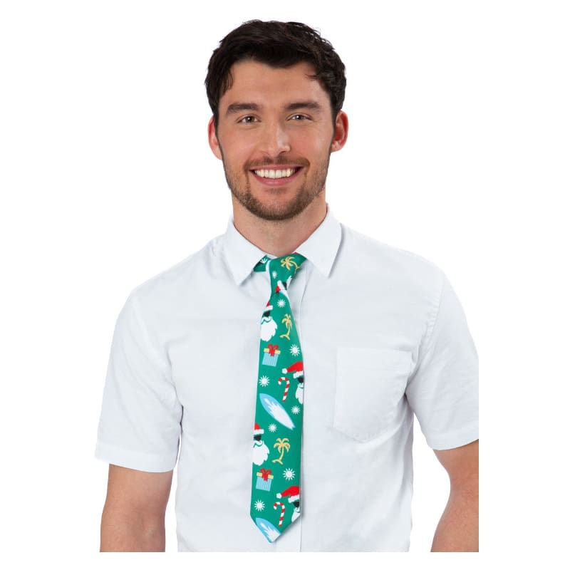 Tie Aussie Christmas Green