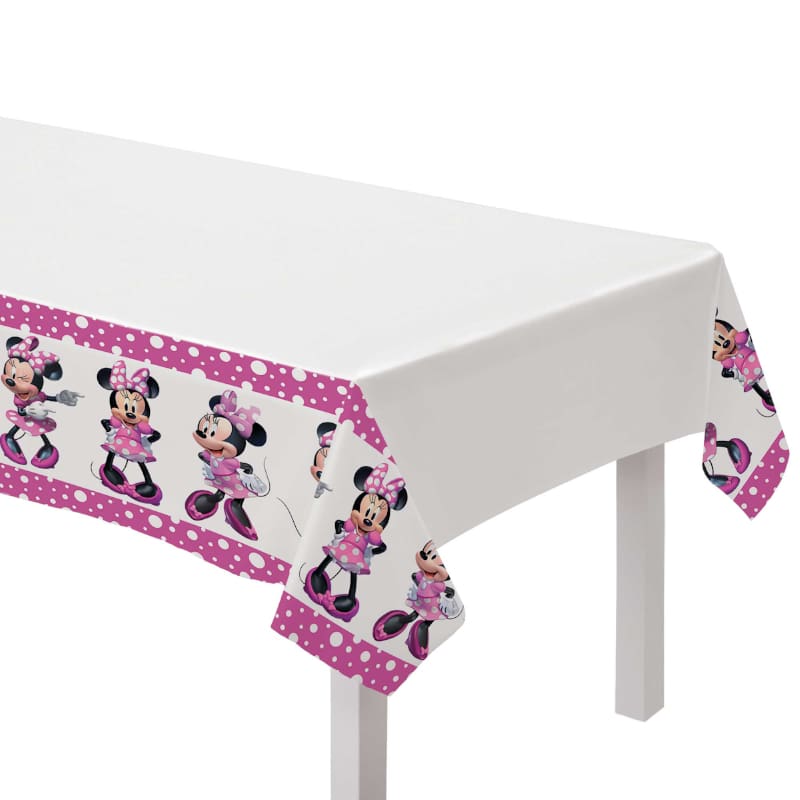 Minnie Mouse Tablecloth Rect Plastic