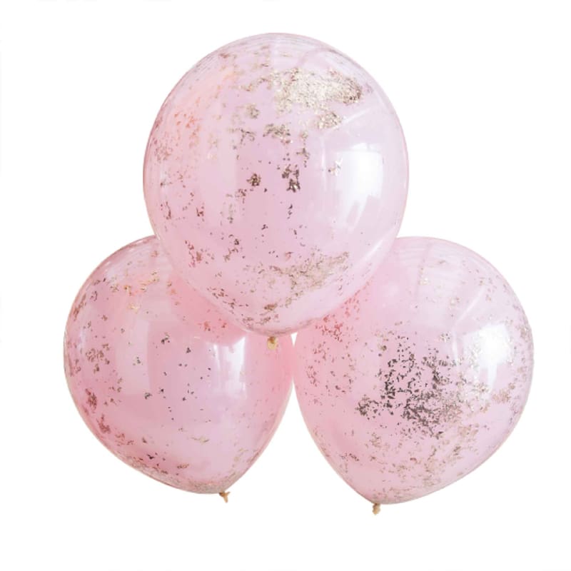 Balloons 45cm Dbl Stuffed Pink Rose G P3