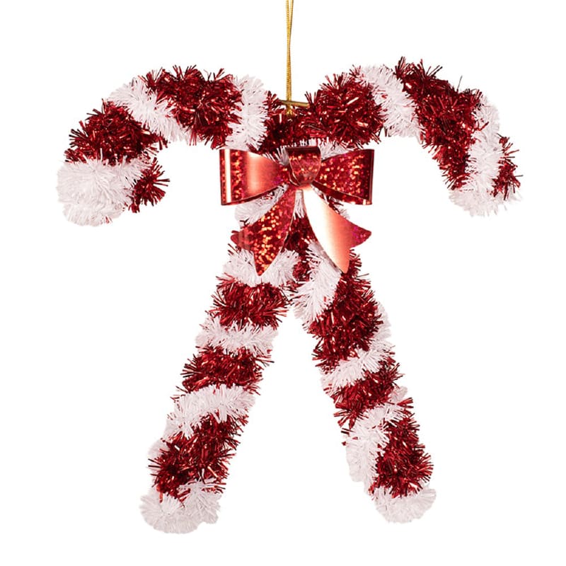 Christmas Decoration Candy Cane Tinsel