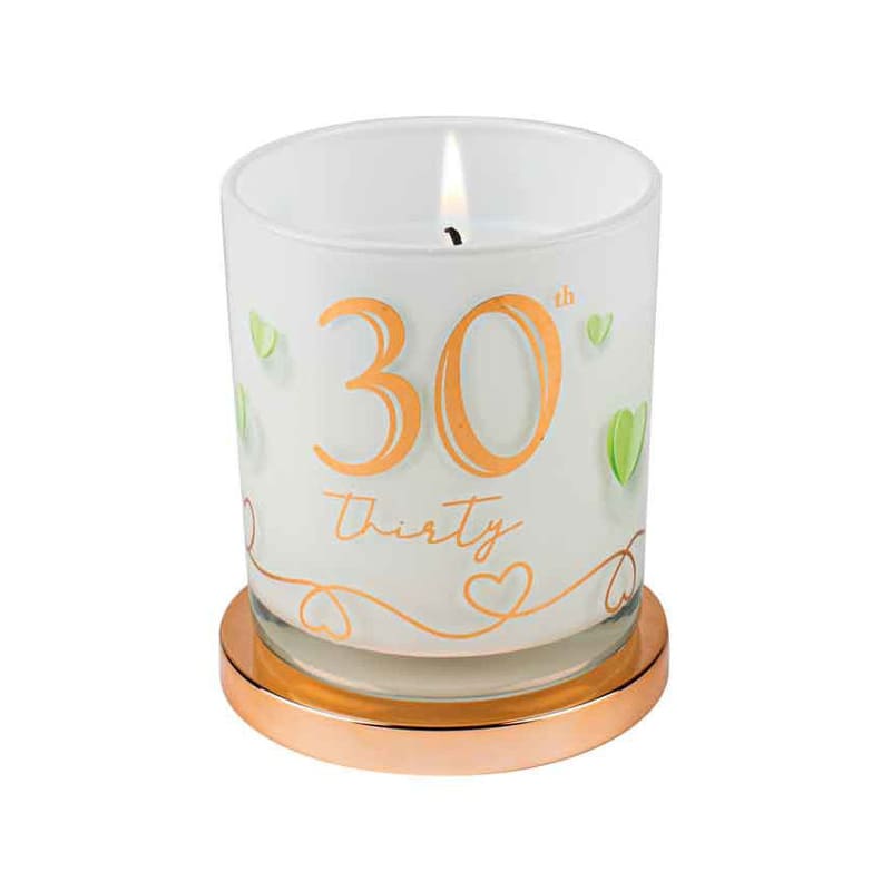 Candle 30th Rose Gold Vanilla 45hr