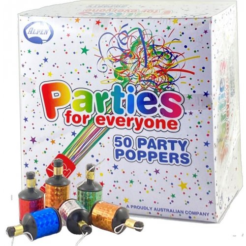 Party Poppers Carton 50