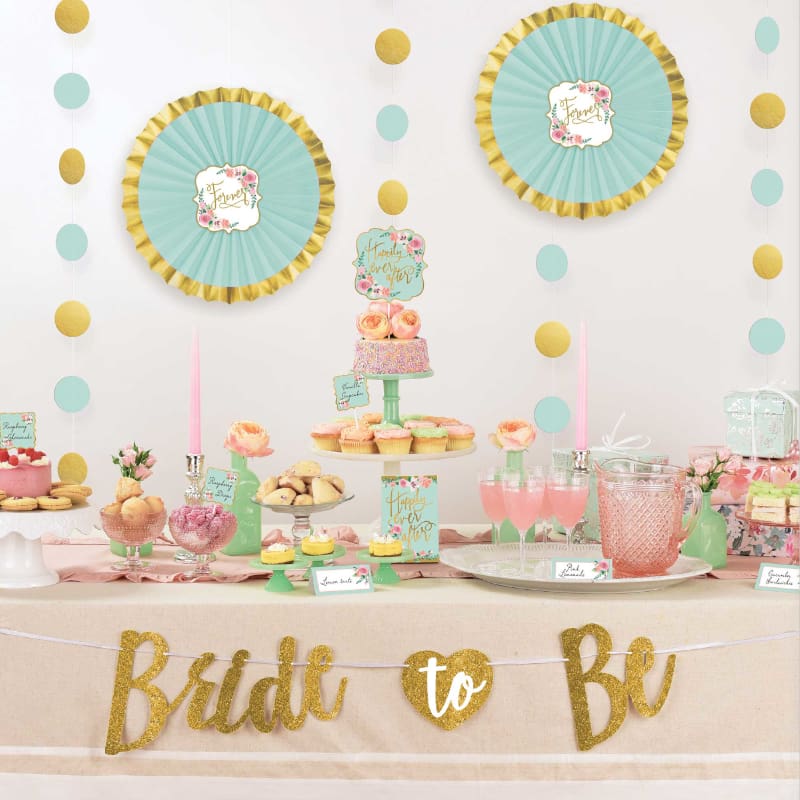 Table Decorating Kit Bride To Be Mint