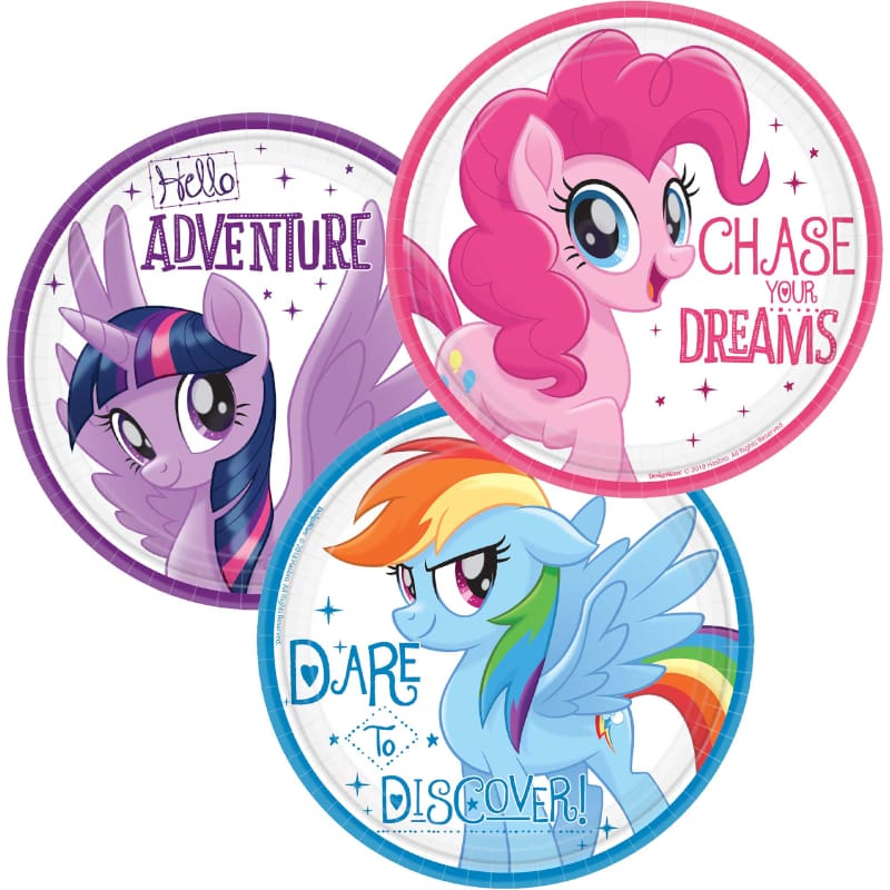 My Little Pony Lunch Plates Pk8 DNR