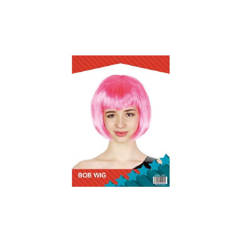 Wig Bob Hot Pink
