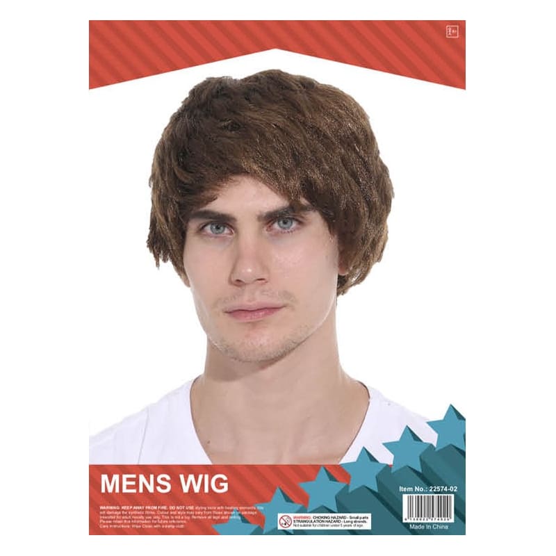 Wig Short Mens Brown