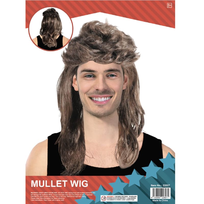 Wig Mullet Brown