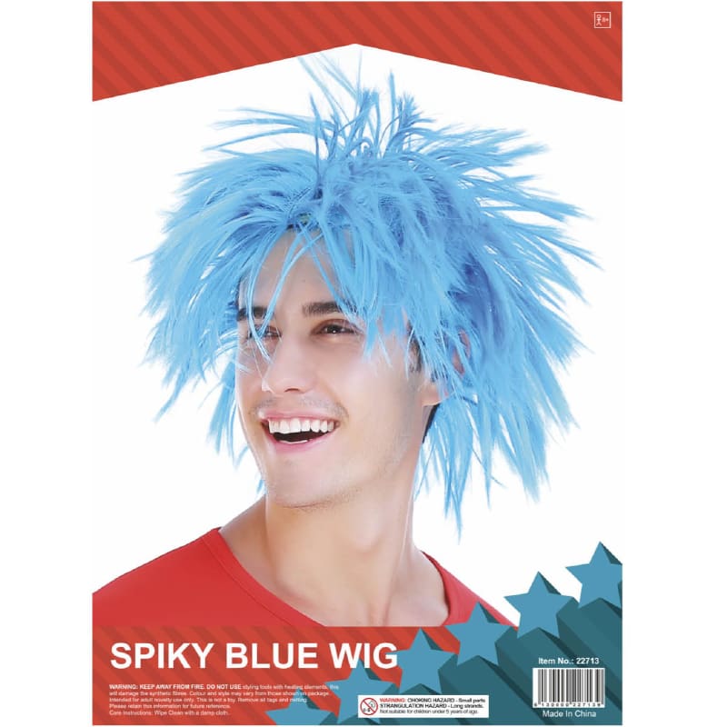 Wig Spiky Blue Thing
