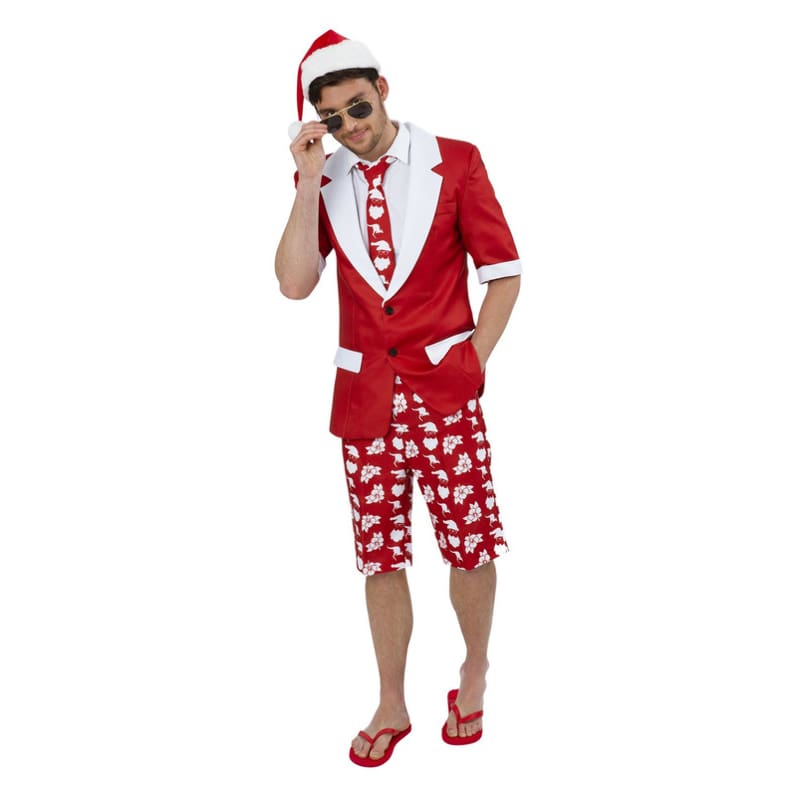 Costume Adult Aussie Christmas Red M