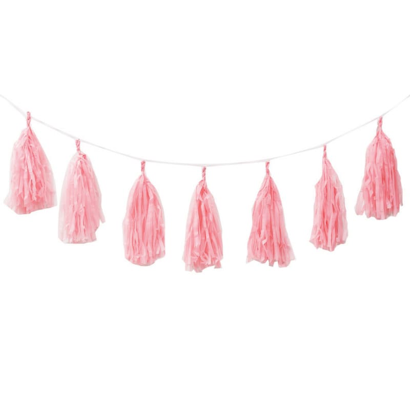 Tassels 30cm Pastel Pink 3m Pk12 DNR
