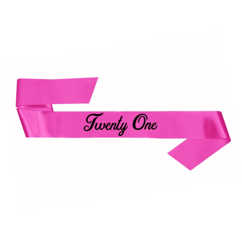 Sash Twenty One Hot Pink