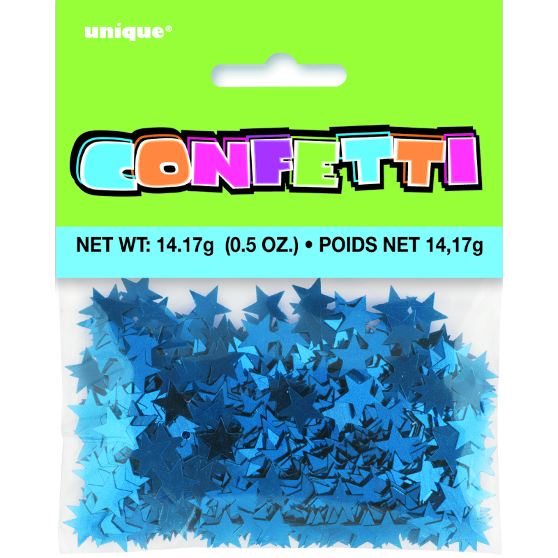 Confetti Stars Assorted Blue