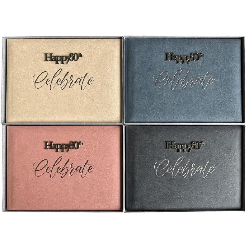 Guest Book 30th Metal Embellishment Asst